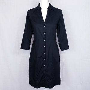 Express Black Button Up Dress
